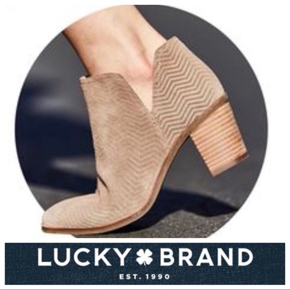🍀NEW Lucky🍀Brand Pickla Booties Taupe - Picture 2 of 15